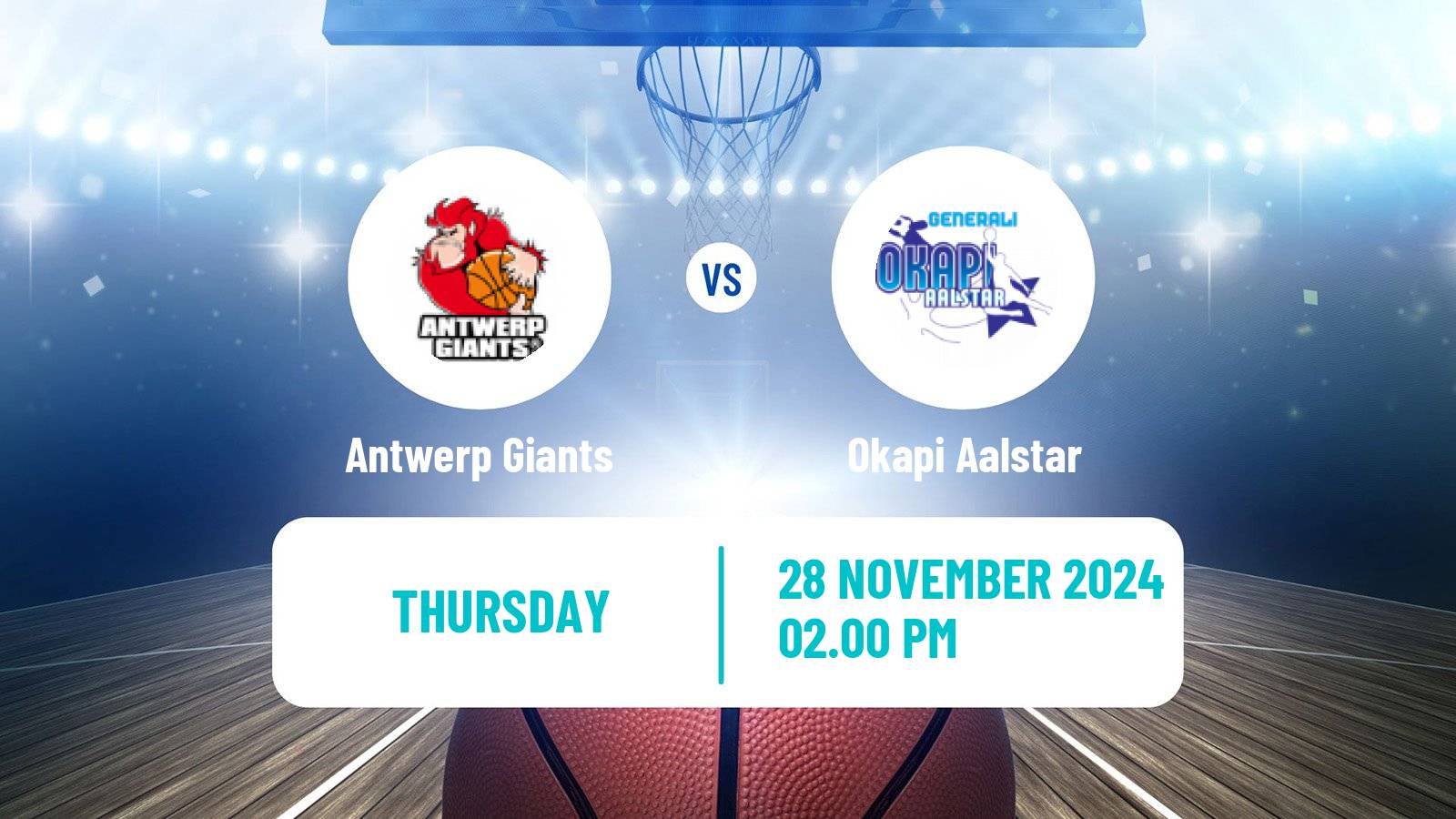 Basketball BNXT League Antwerp Giants - Okapi Aalstar