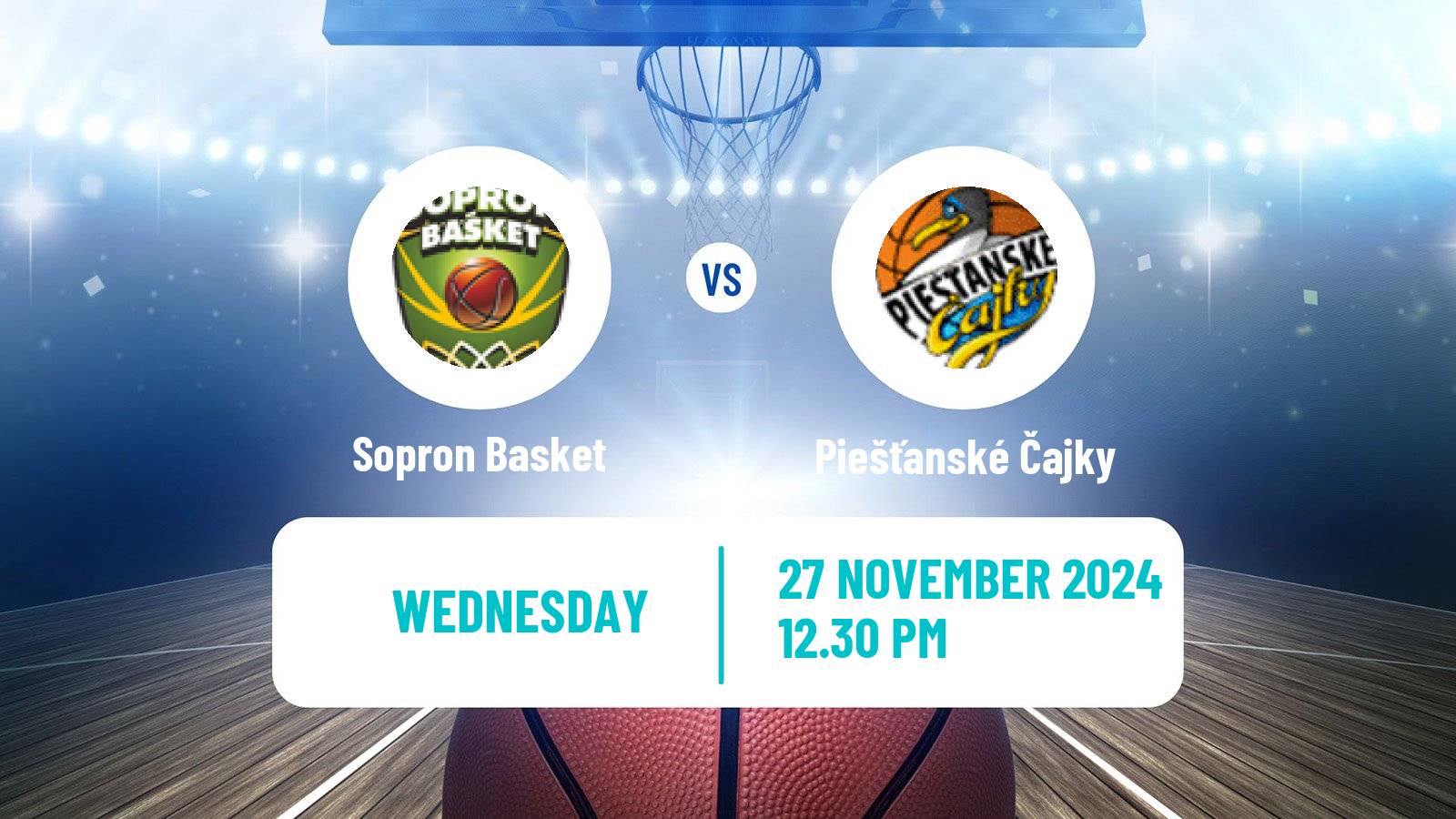 Basketball Eurocup Women Sopron Basket - Piešťanské Čajky