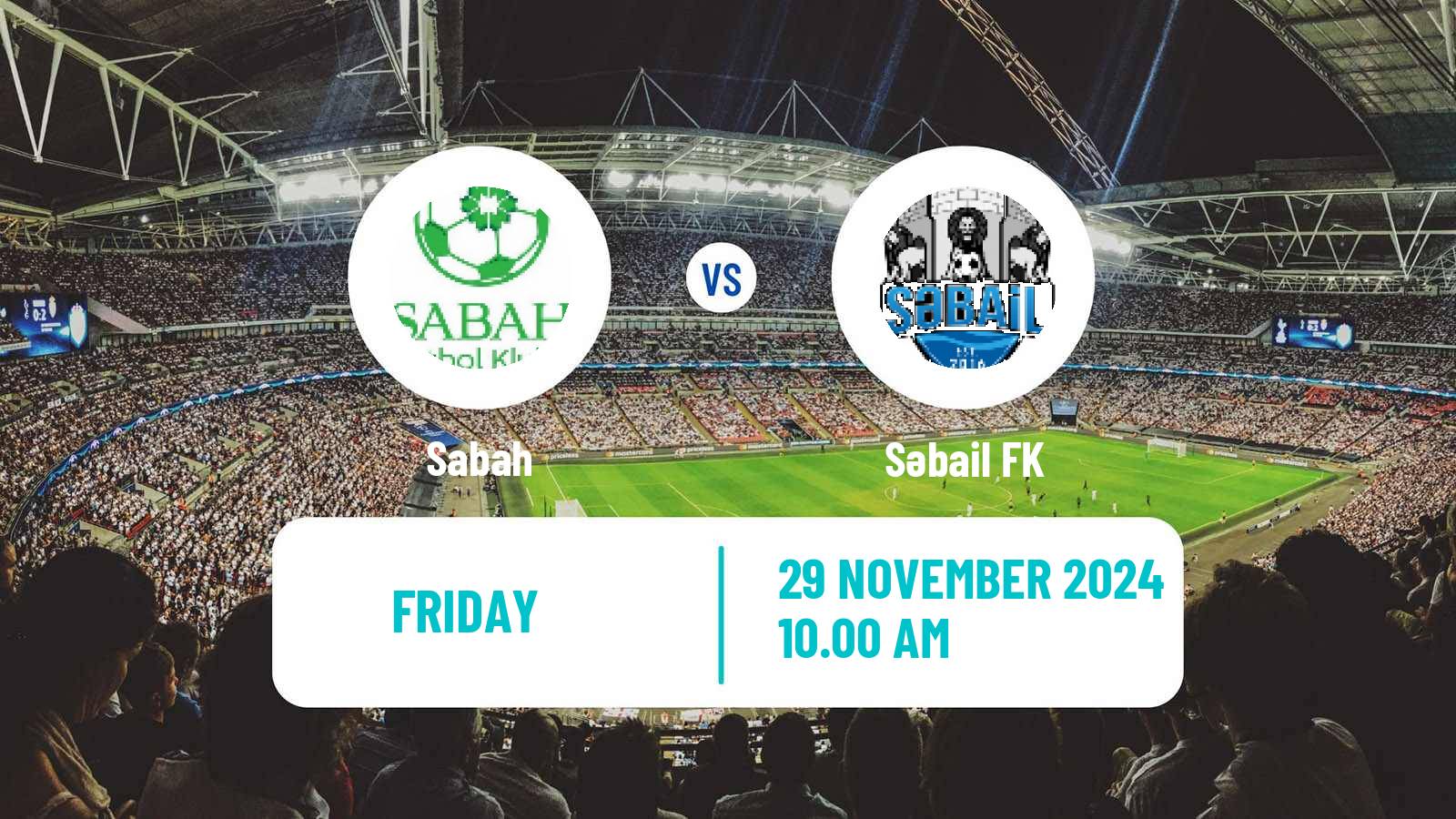 Soccer Azerbaijan Premier League Sabah - Səbail