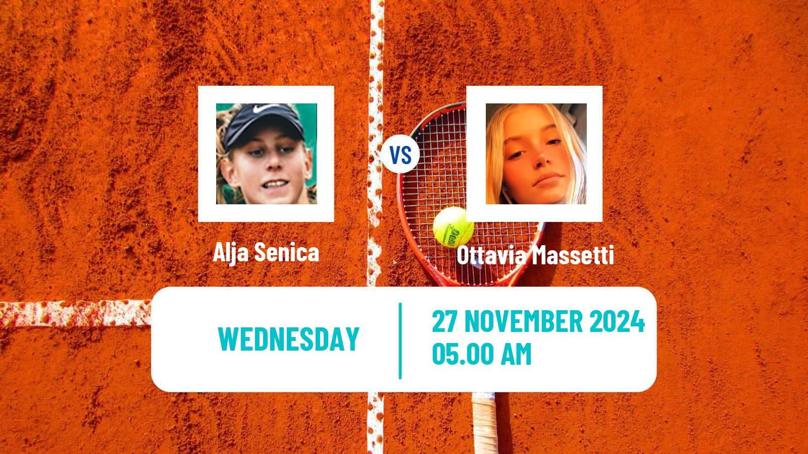 Tennis ITF W15 Antalya 37 Women 2024 Alja Senica - Ottavia Massetti