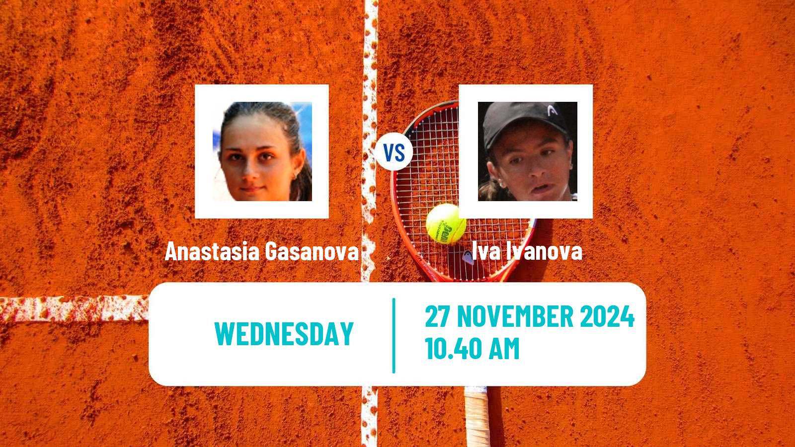 Tennis ITF W15 Sharm Elsheikh 22 Women 2024 Anastasia Gasanova - Iva Ivanova