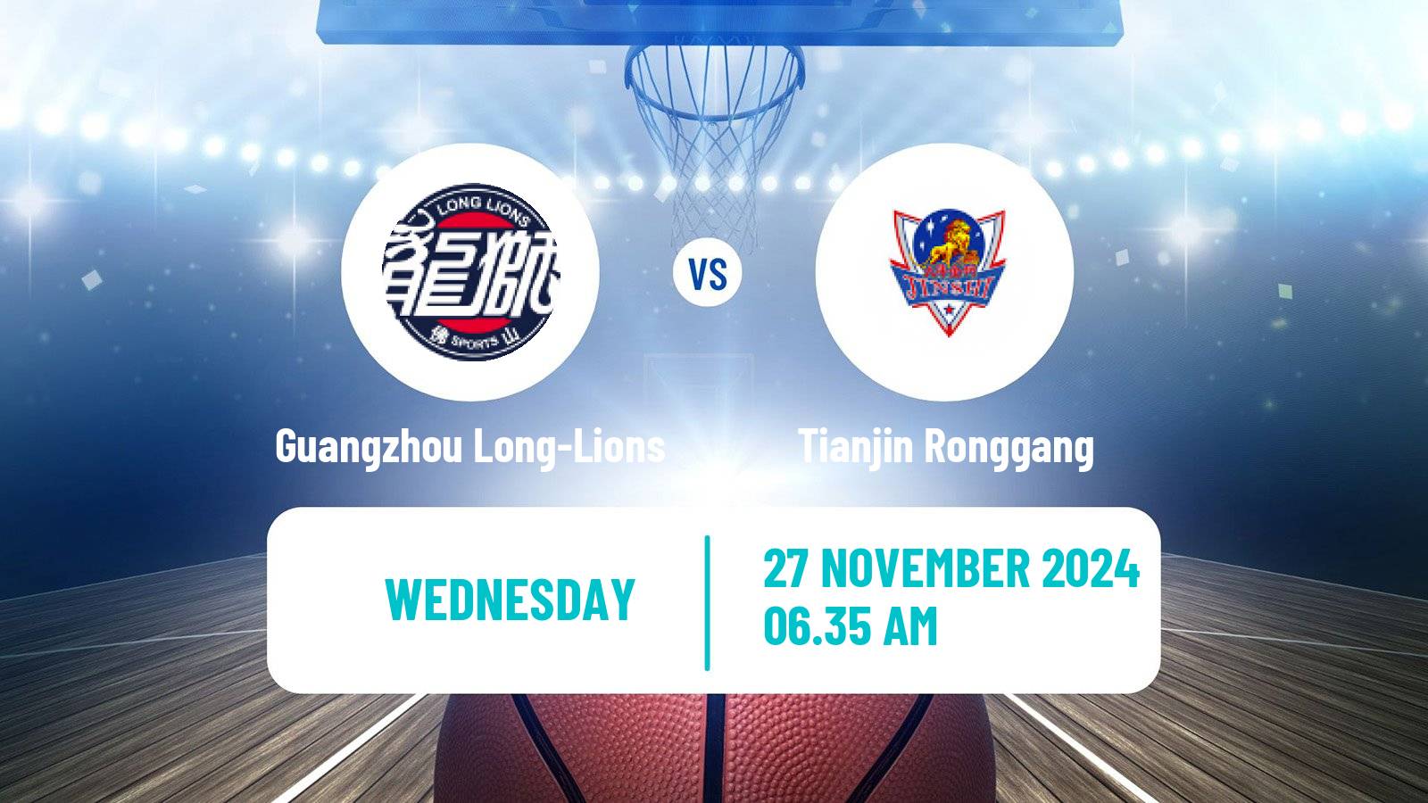 Basketball CBA Guangzhou Long-Lions - Tianjin Ronggang