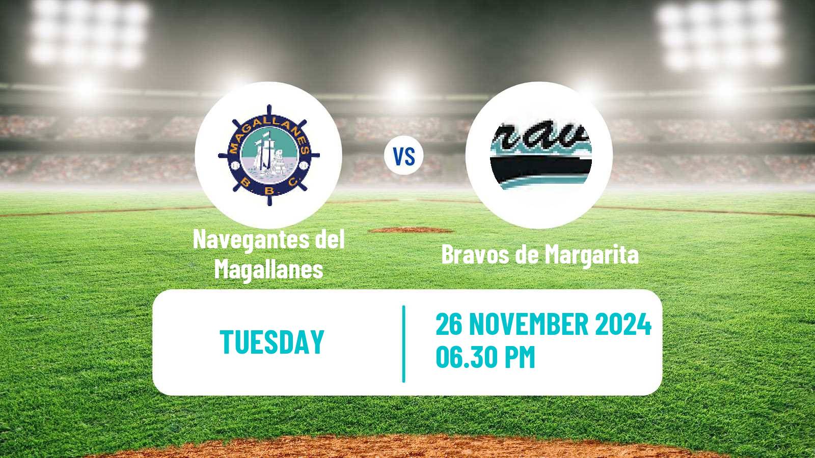 Baseball Venezuelan LVBP Navegantes del Magallanes - Bravos de Margarita