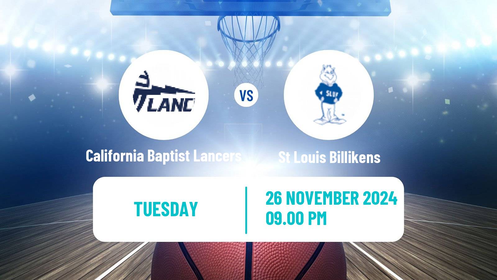 Basketball NCAA College Basketball Women California Baptist Lancers - St Louis Billikens