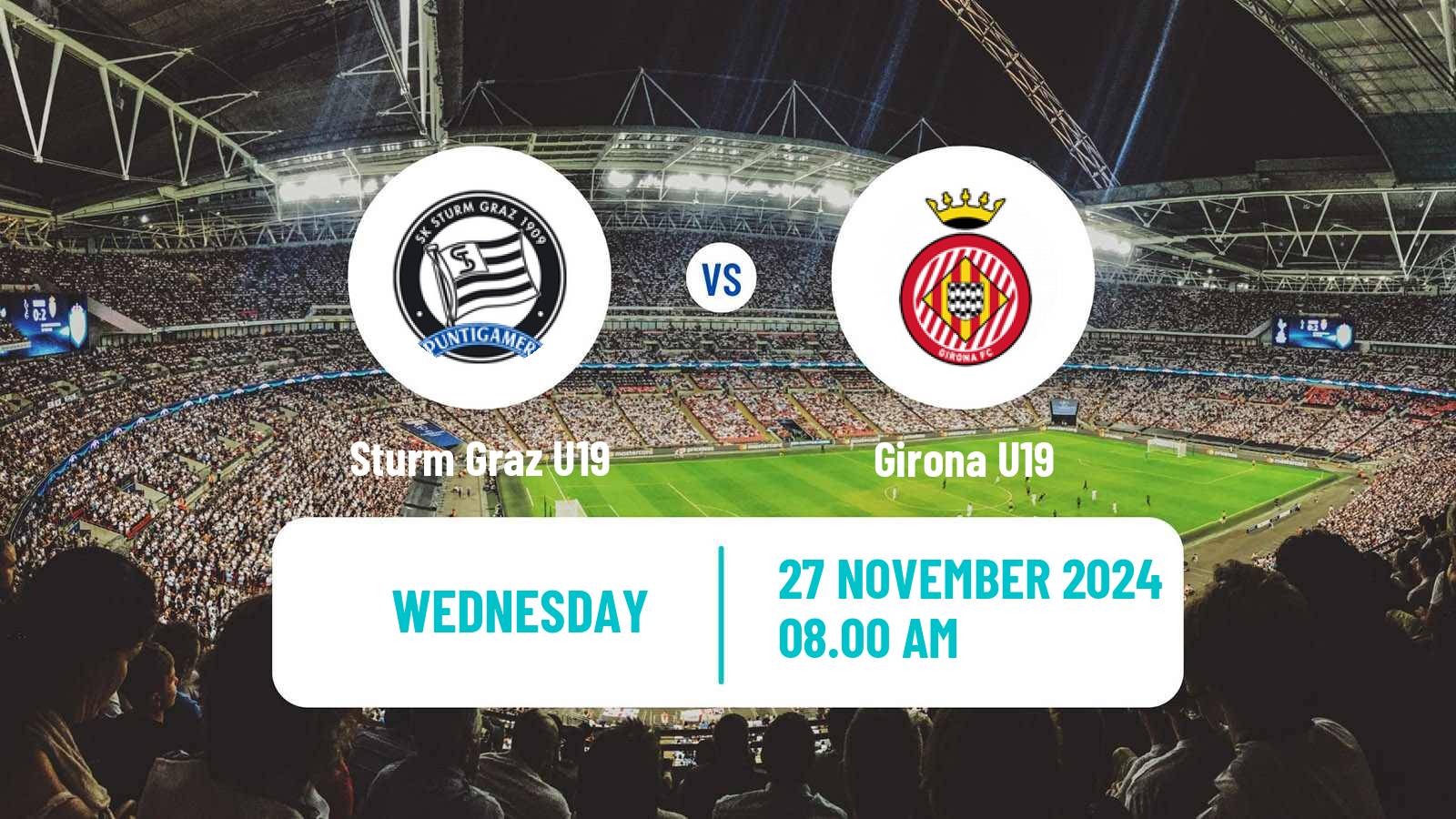 Soccer UEFA Youth League Sturm Graz U19 - Girona U19