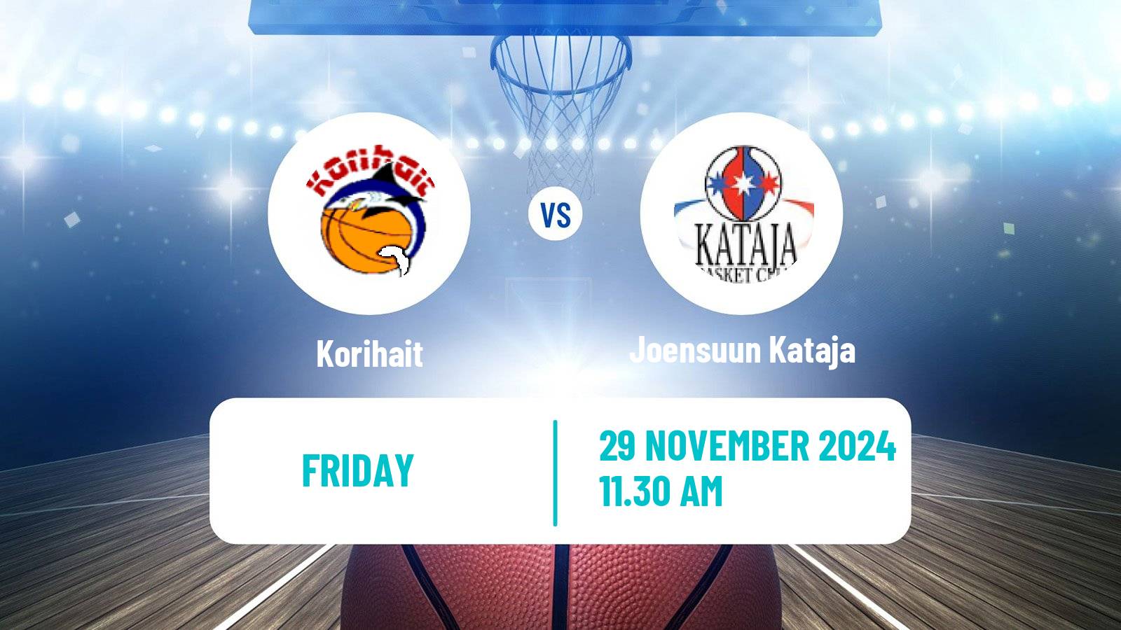 Basketball Finnish Korisliiga Korihait - Joensuun Kataja