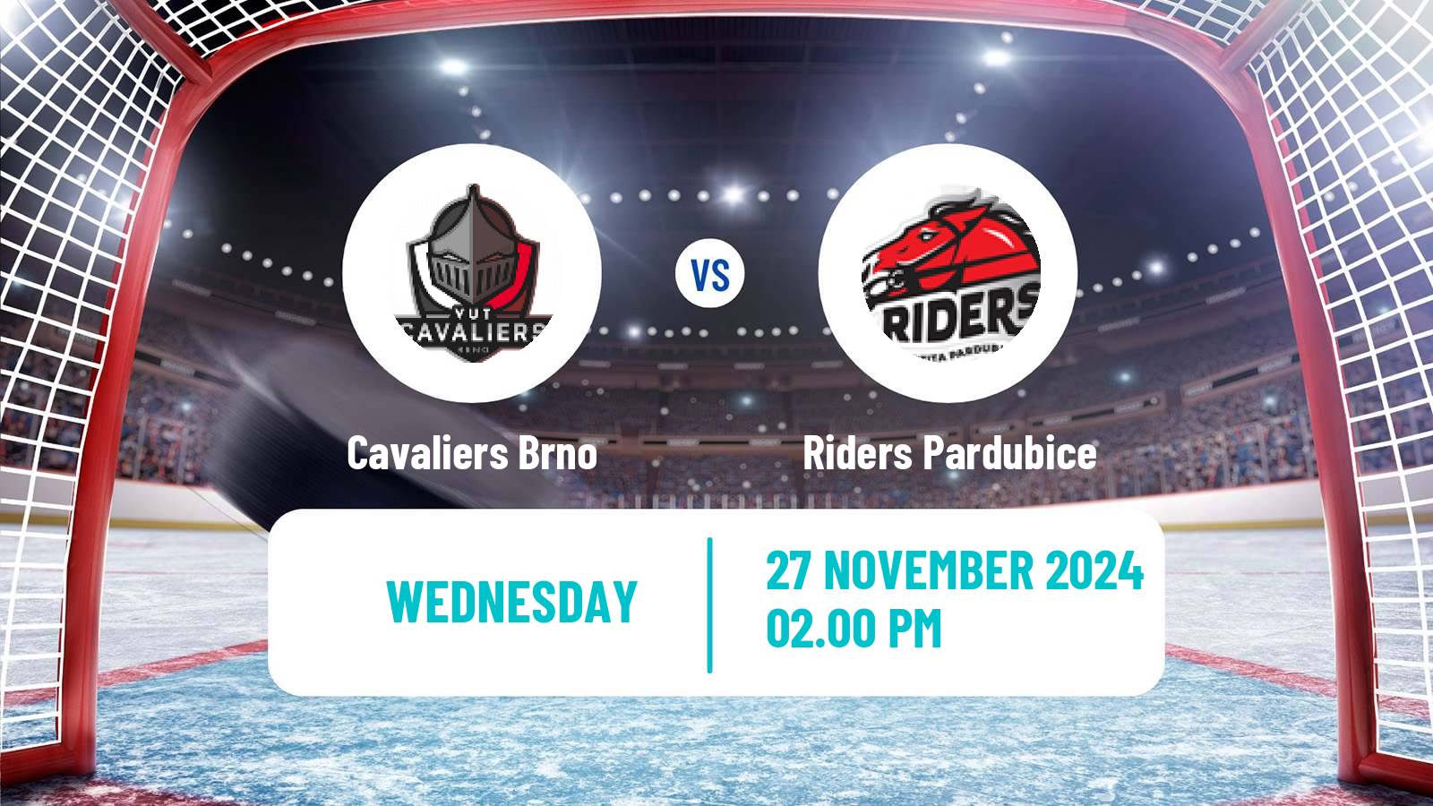 Hockey Czech ULLH Cavaliers Brno - Riders Pardubice