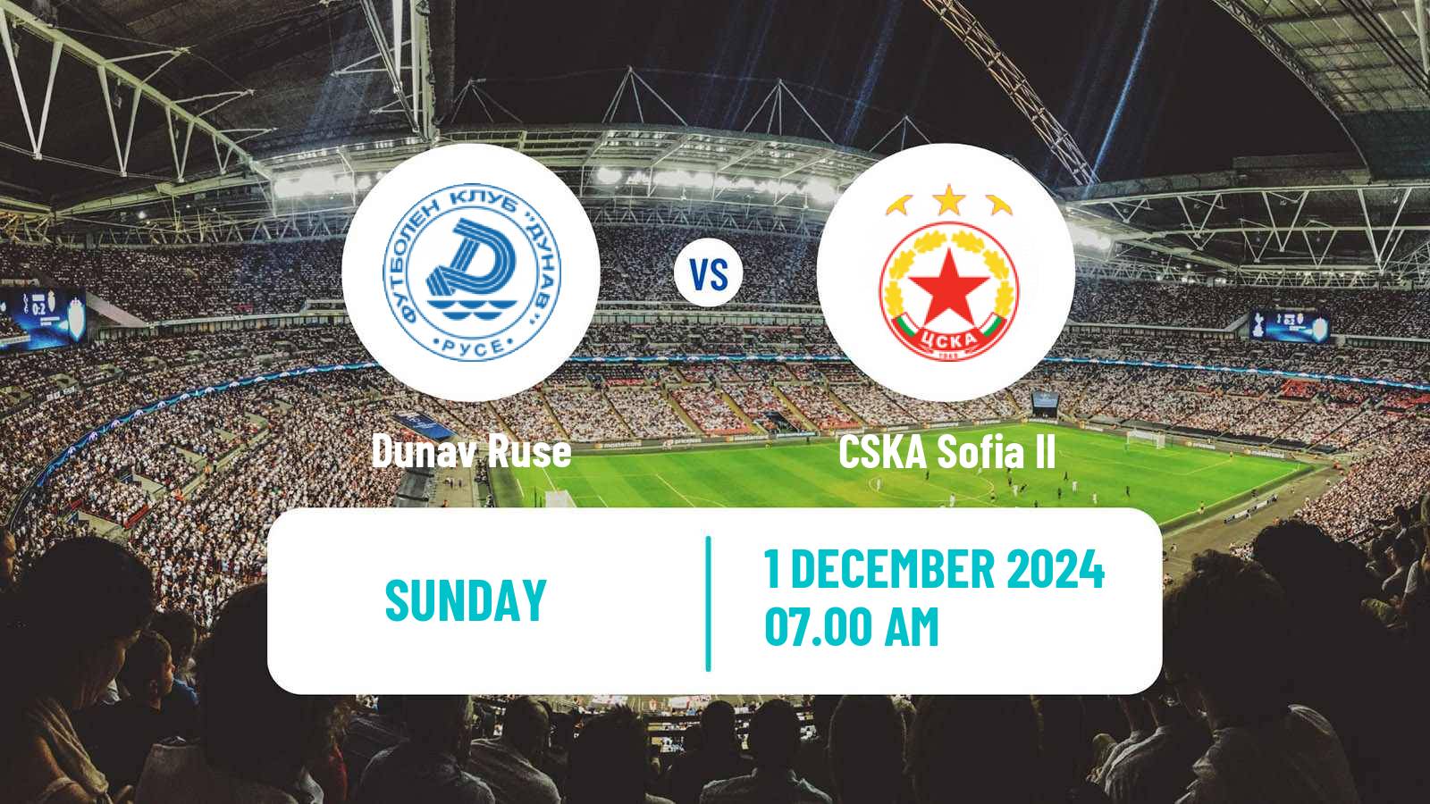 Soccer Bulgarian Vtora Liga Dunav Ruse - CSKA Sofia II