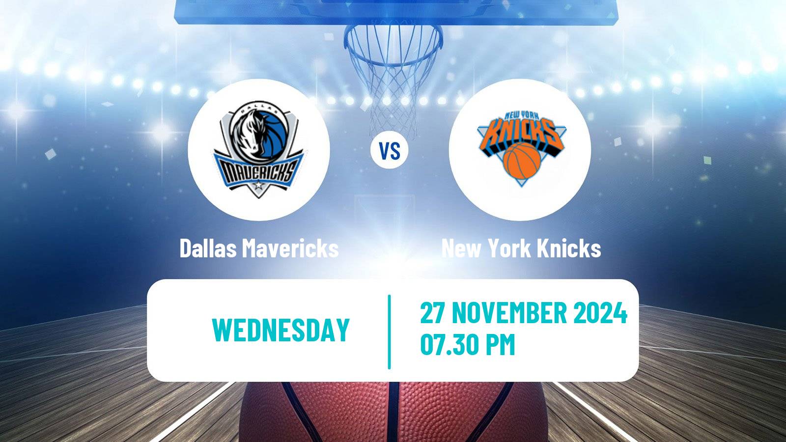 Basketball NBA Dallas Mavericks - New York Knicks