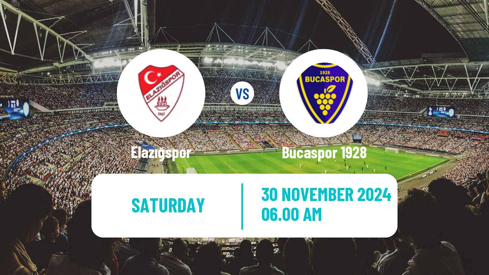 Soccer Turkish Second League Red Group Elazığspor - Bucaspor 1928