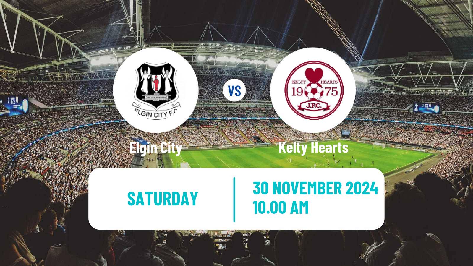 Soccer Scottish Cup Elgin City - Kelty Hearts