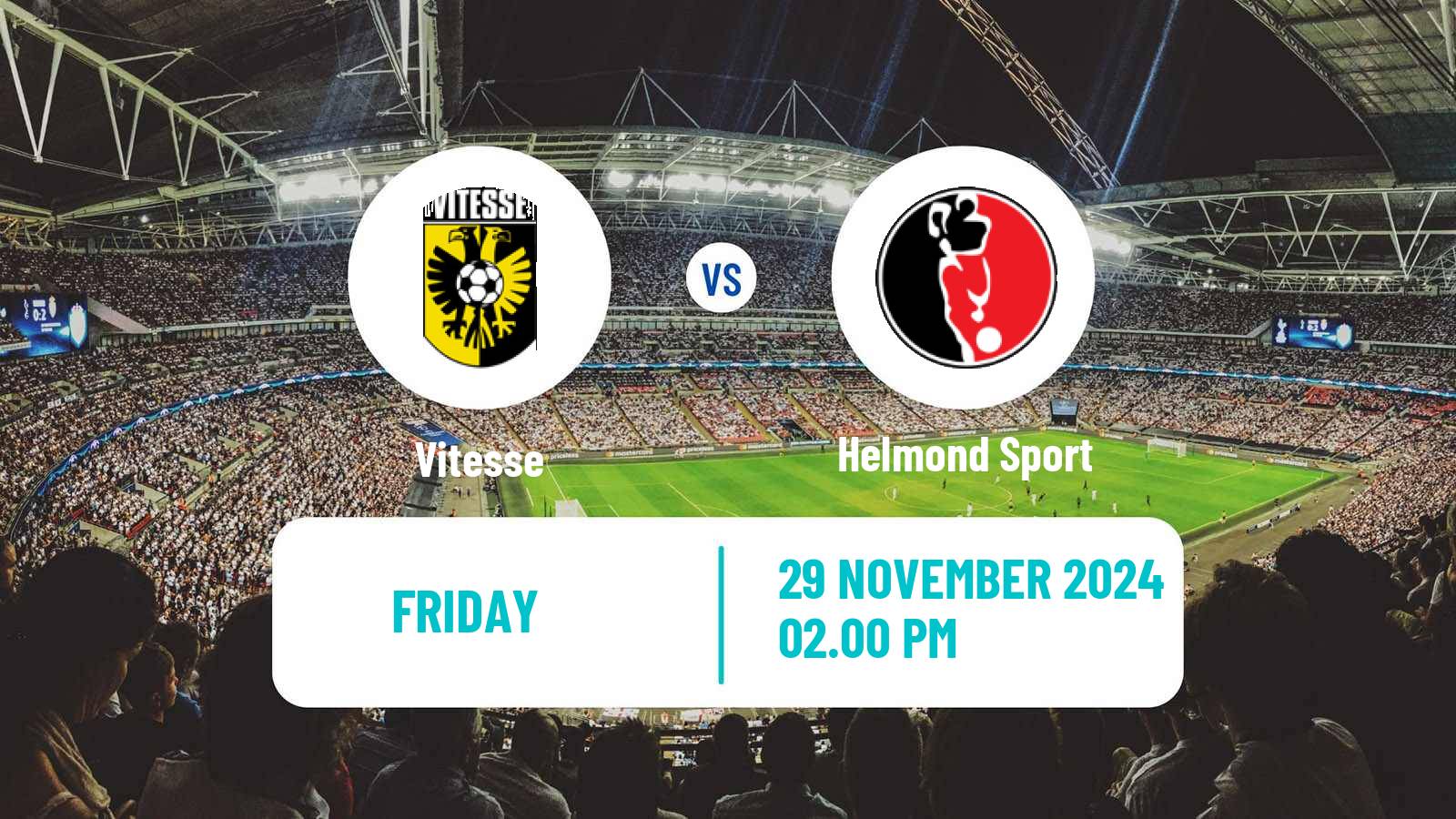 Soccer Dutch Eerste Divisie Vitesse - Helmond Sport