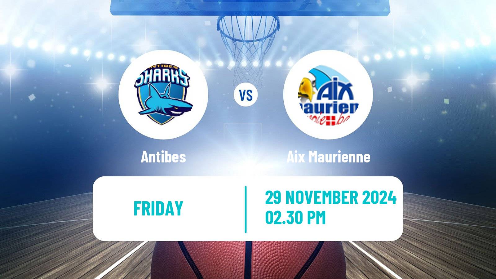 Basketball French LNB Pro B Antibes - Aix Maurienne