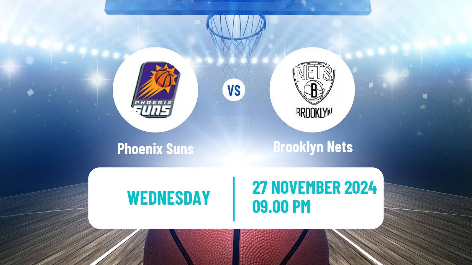 Basketball NBA Phoenix Suns - Brooklyn Nets