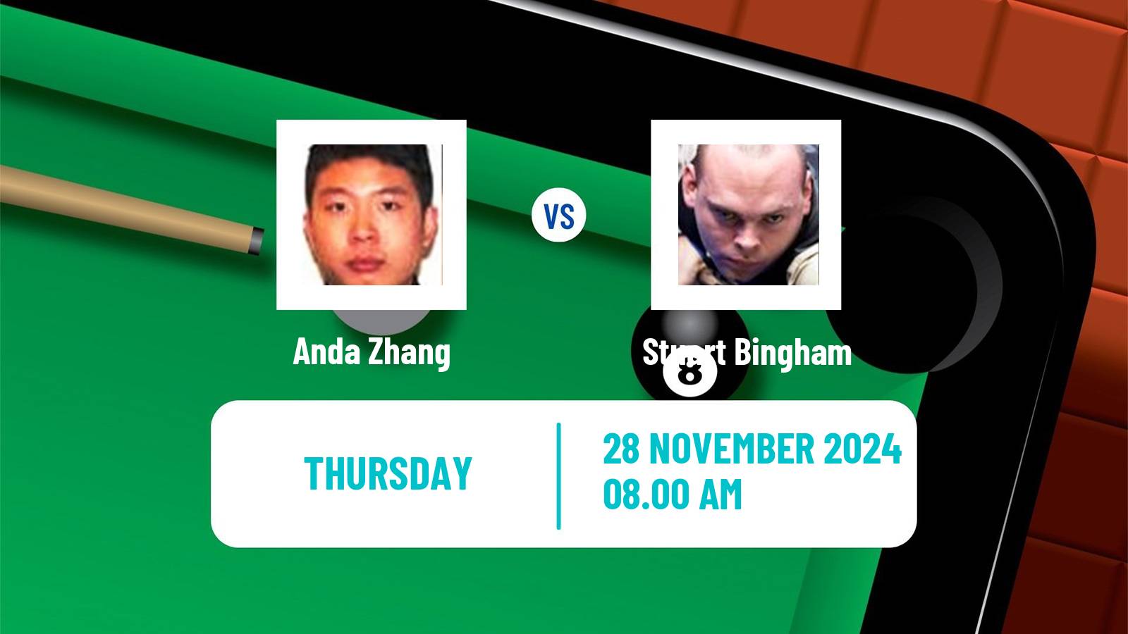 Snooker Uk Championship Anda Zhang - Stuart Bingham