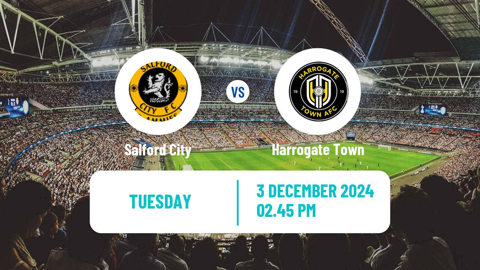 Soccer English League Two Salford City - Harrogate Town