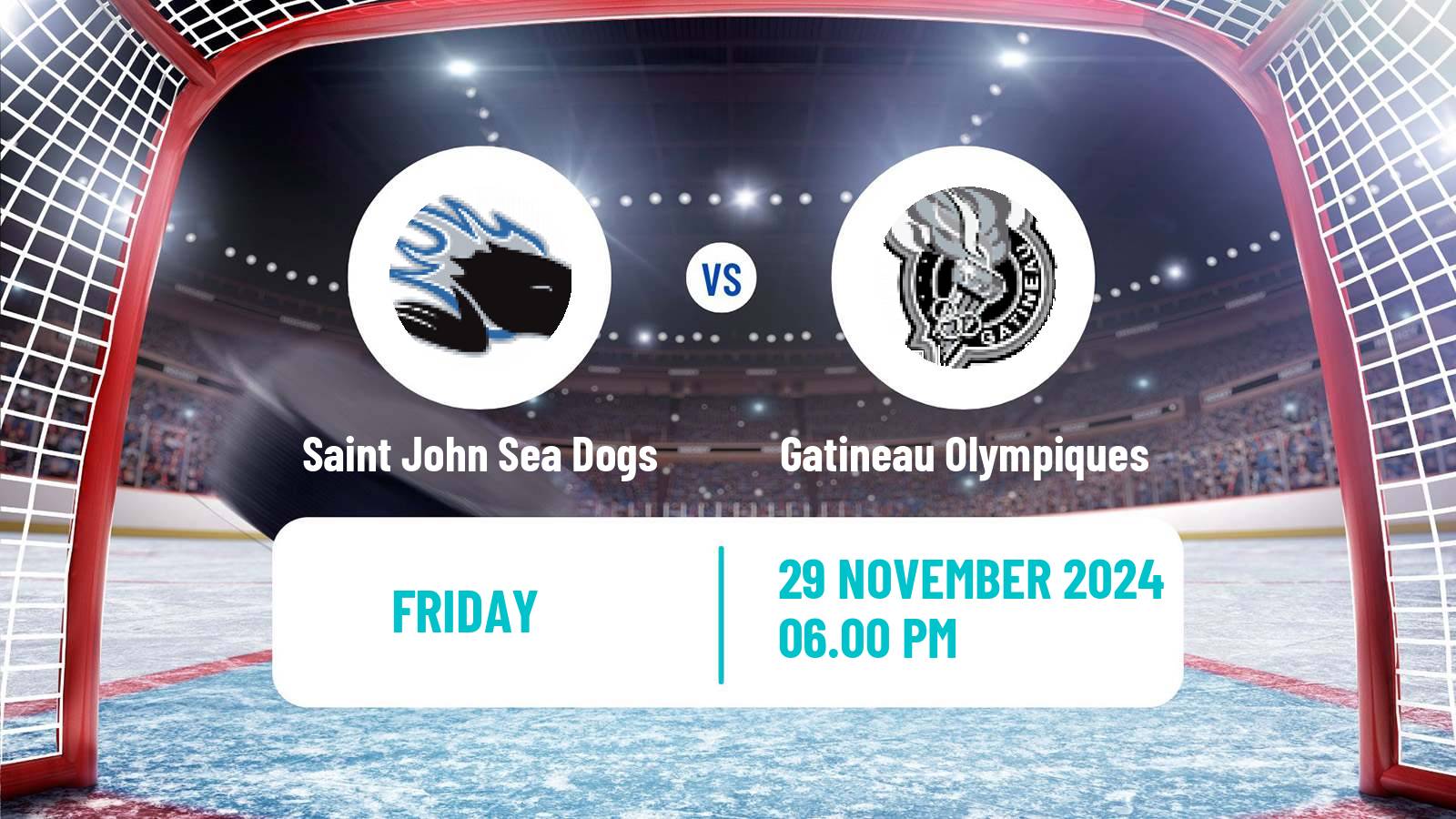 Hockey QMJHL Saint John Sea Dogs - Gatineau Olympiques