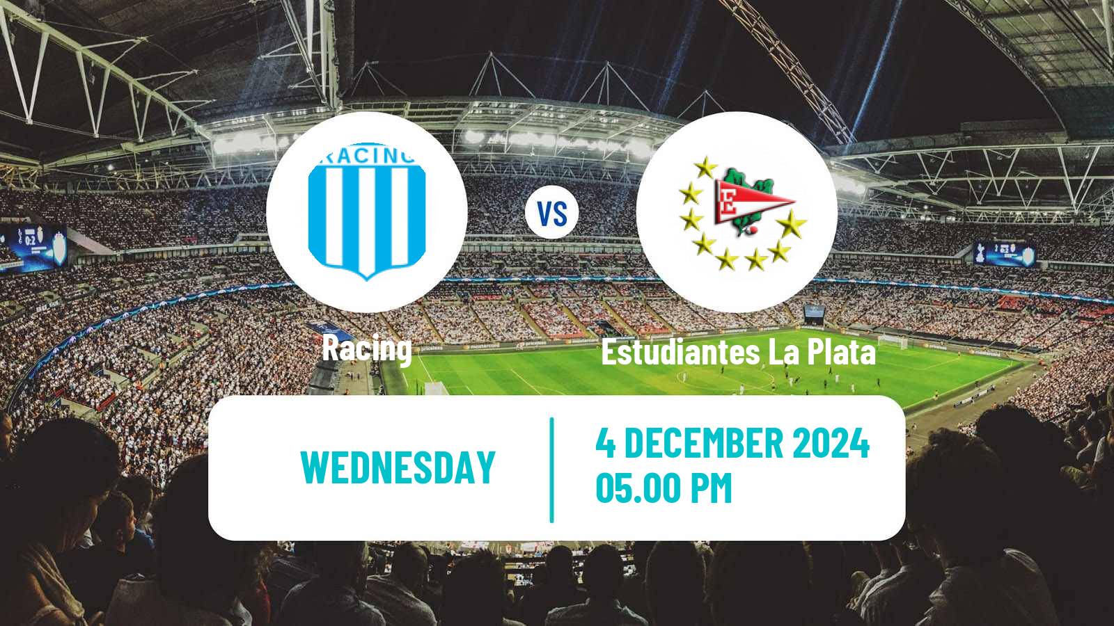 Soccer Argentinian Liga Profesional Racing - Estudiantes La Plata