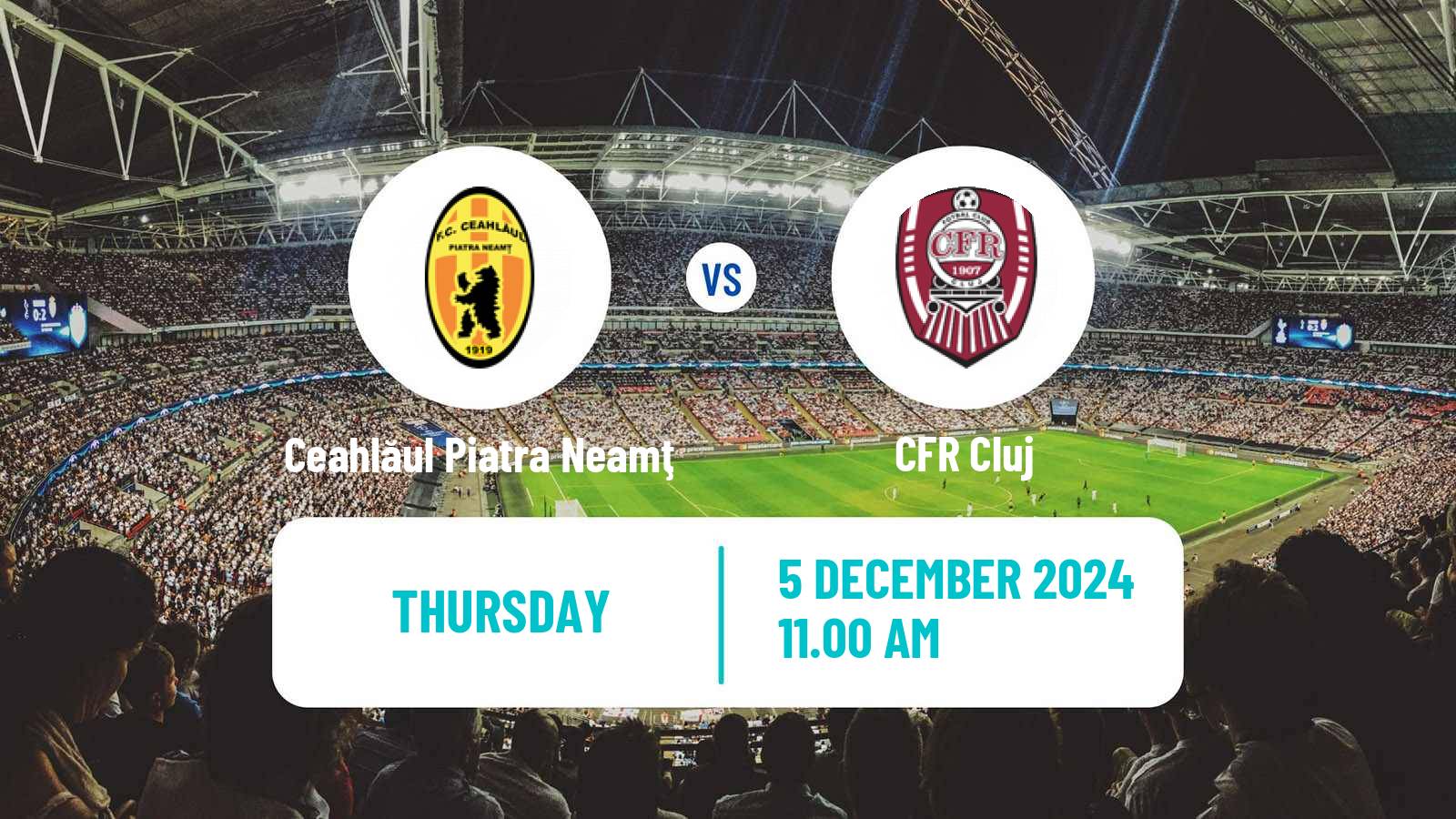 Soccer Romanian Cup Ceahlăul Piatra Neamţ - CFR Cluj