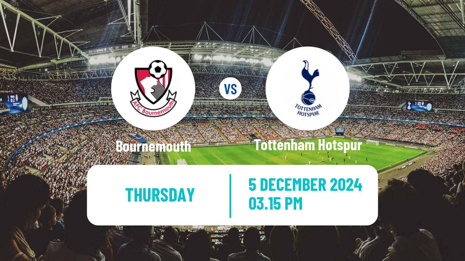 Soccer English Premier League Bournemouth - Tottenham Hotspur