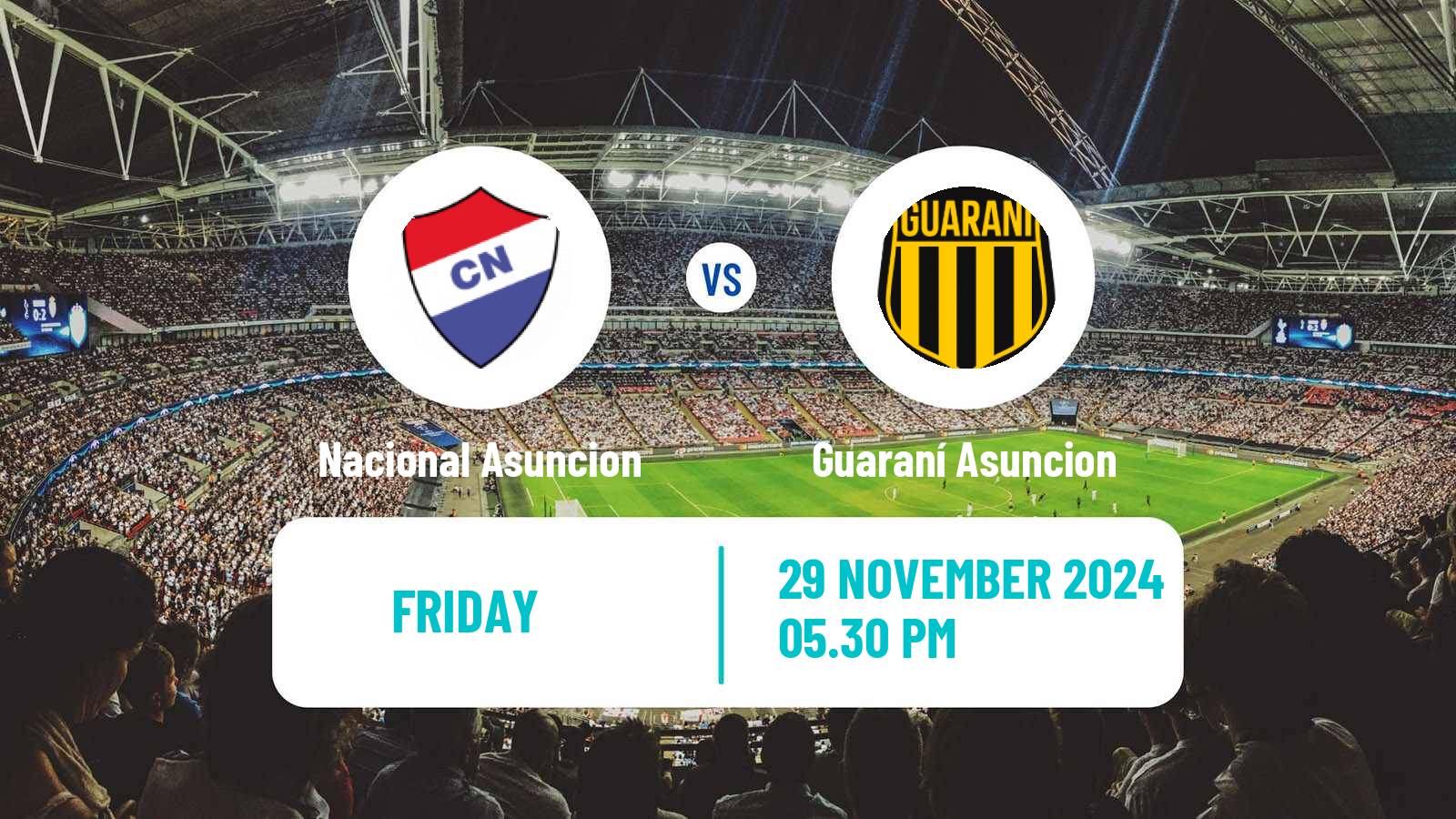 Soccer Paraguayan Primera Division Nacional Asuncion - Guaraní Asuncion