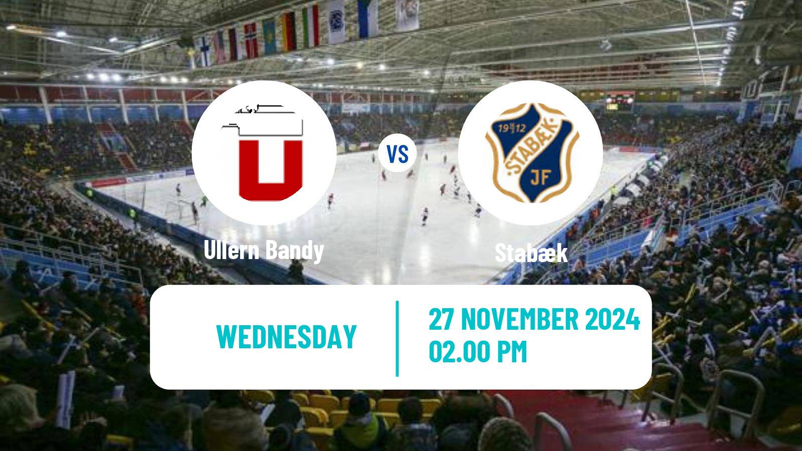 Bandy Norwegian Eliteserien Bandy Ullern - Stabæk