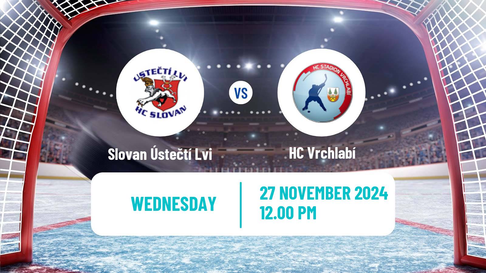 Hockey Czech 2 Liga Hockey West Slovan Ústečtí Lvi - Vrchlabí