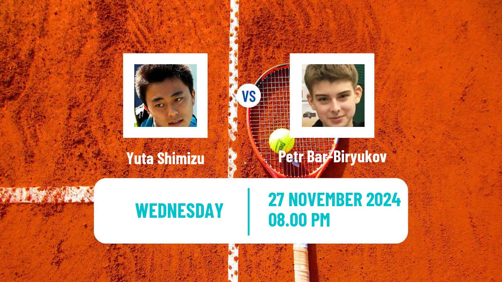 Tennis Yokkaichi Challenger Men Yuta Shimizu - Petr Bar-Biryukov