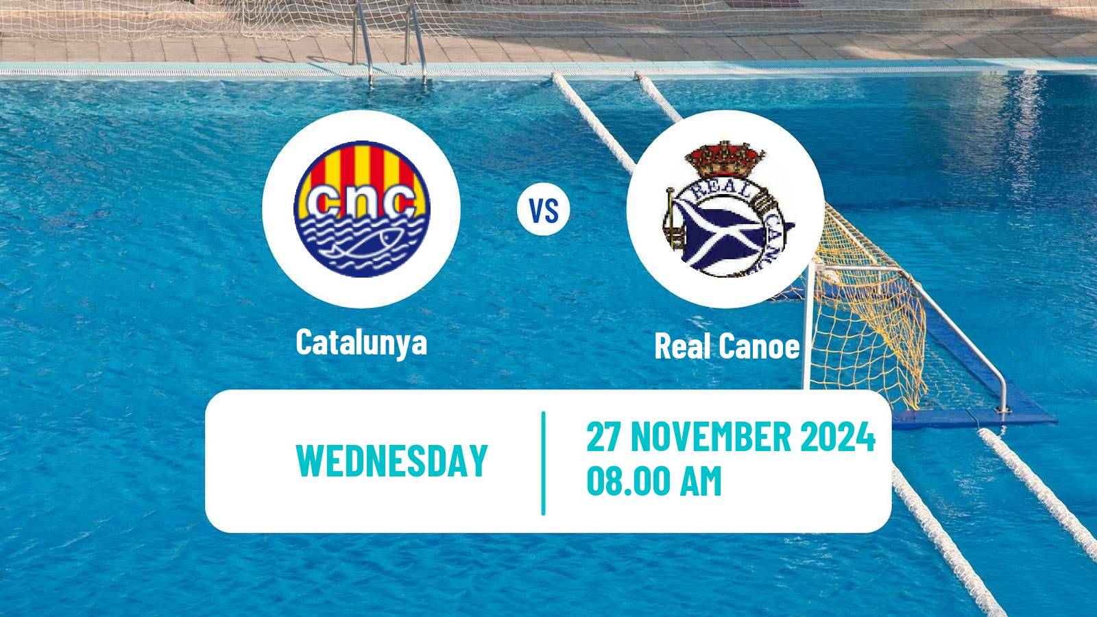 Water polo Spanish Liga Premaat Women Catalunya - Real Canoe