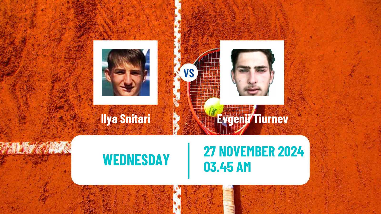 Tennis ITF M25 Antalya 6 Men Ilya Snitari - Evgenii Tiurnev