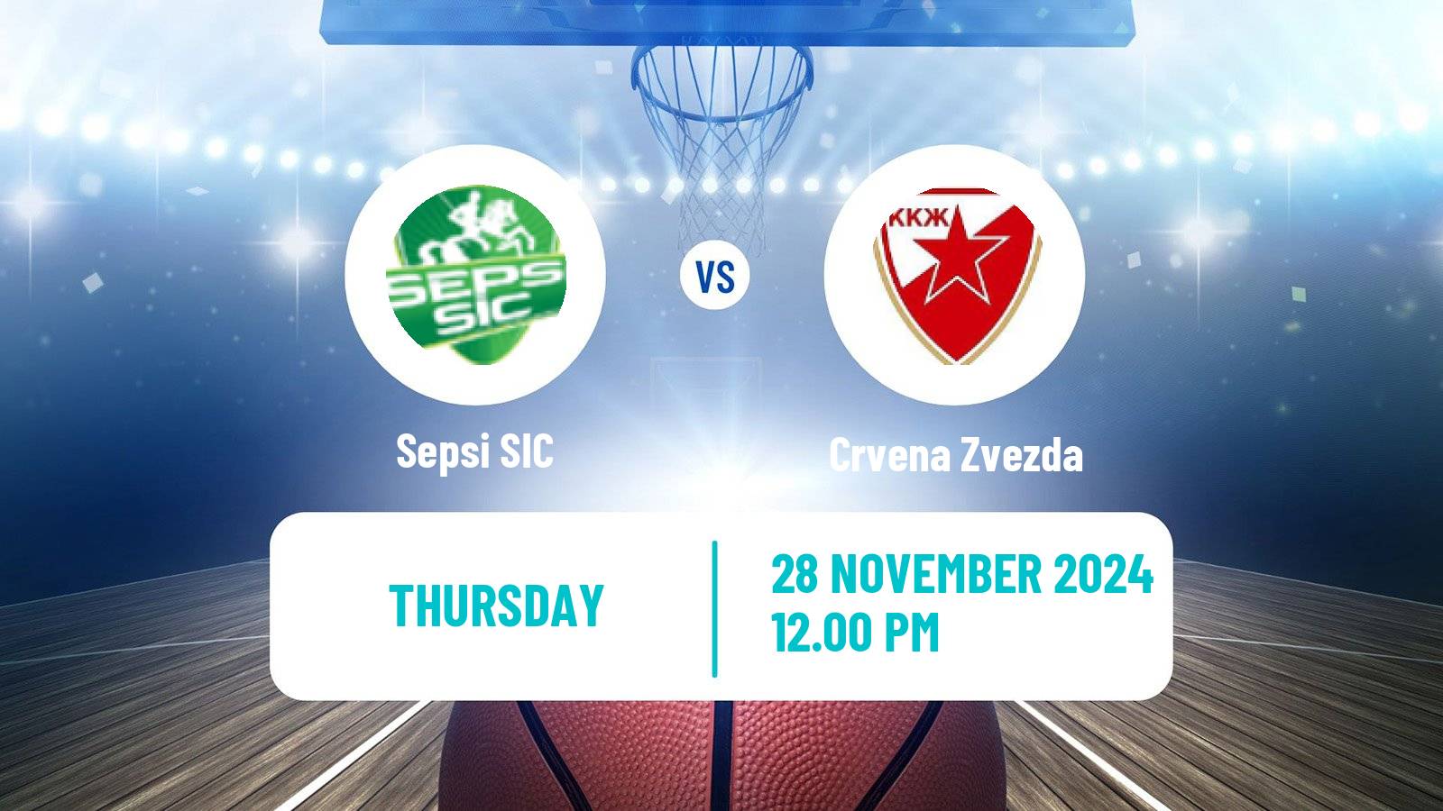 Basketball Eurocup Women Sepsi SIC - Crvena Zvezda