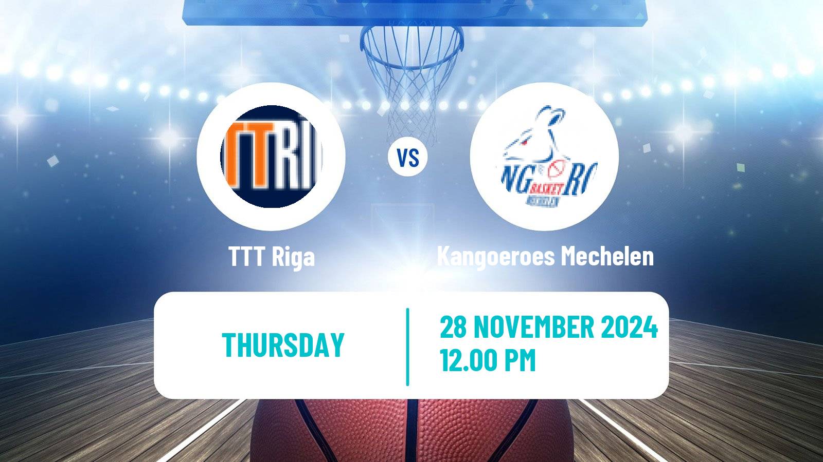 Basketball Eurocup Women TTT Riga - Kangoeroes Mechelen