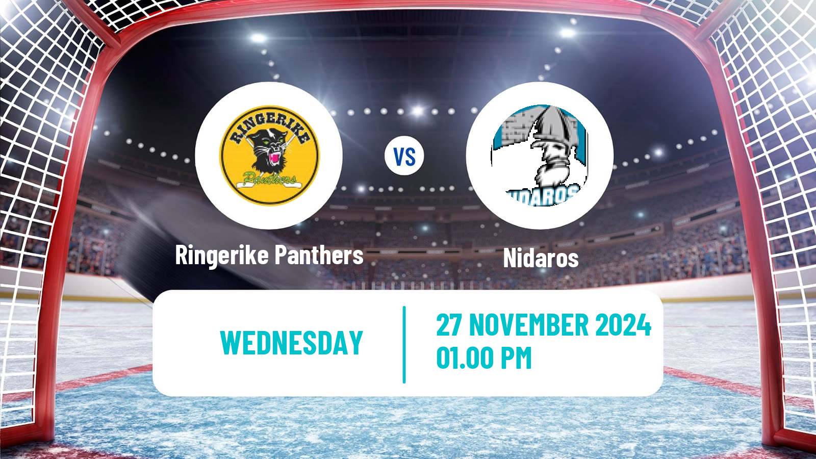 Hockey Norwegian Division 1 Hockey Ringerike Panthers - Nidaros