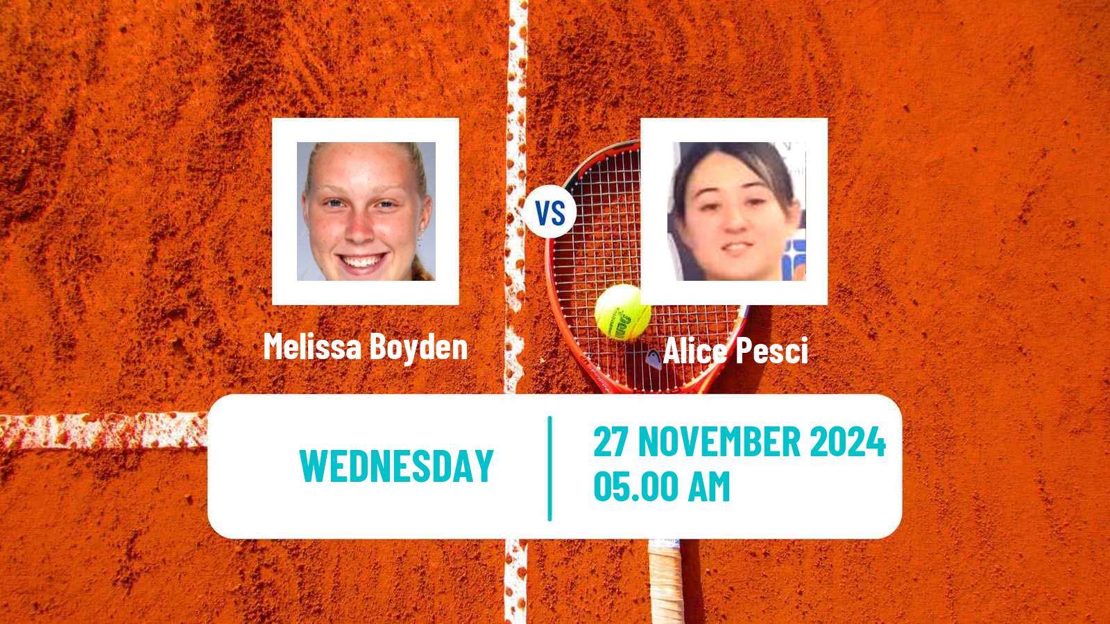 Tennis ITF W15 Antalya 18 Women Melissa Boyden - Alice Pesci