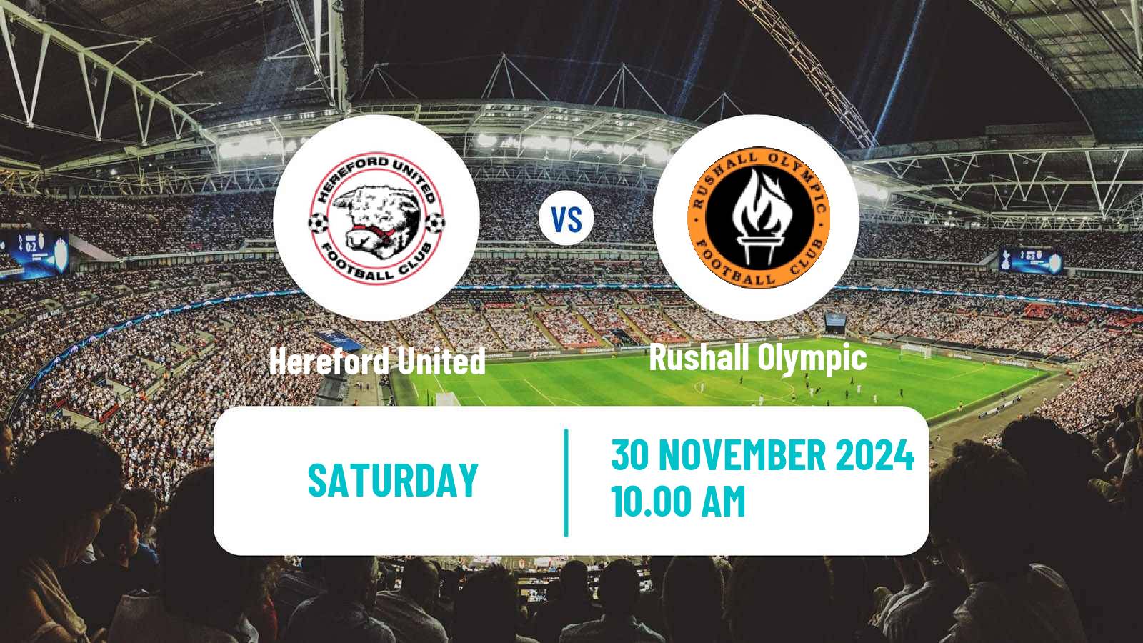 Soccer English National League North Hereford United - Rushall Olympic