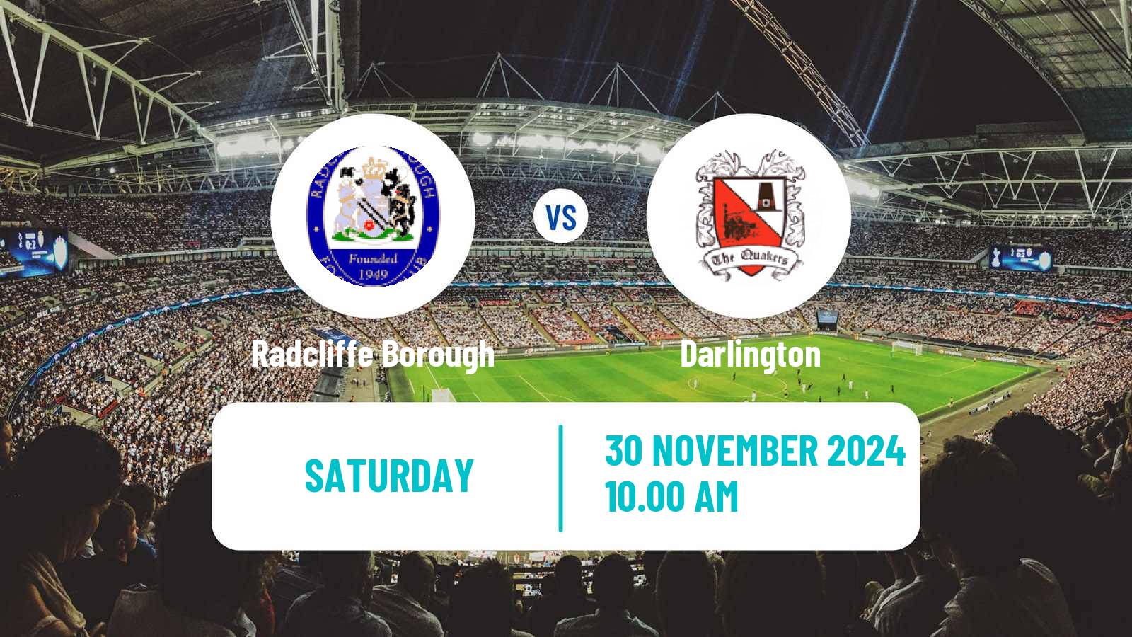 Soccer English National League North Radcliffe Borough - Darlington