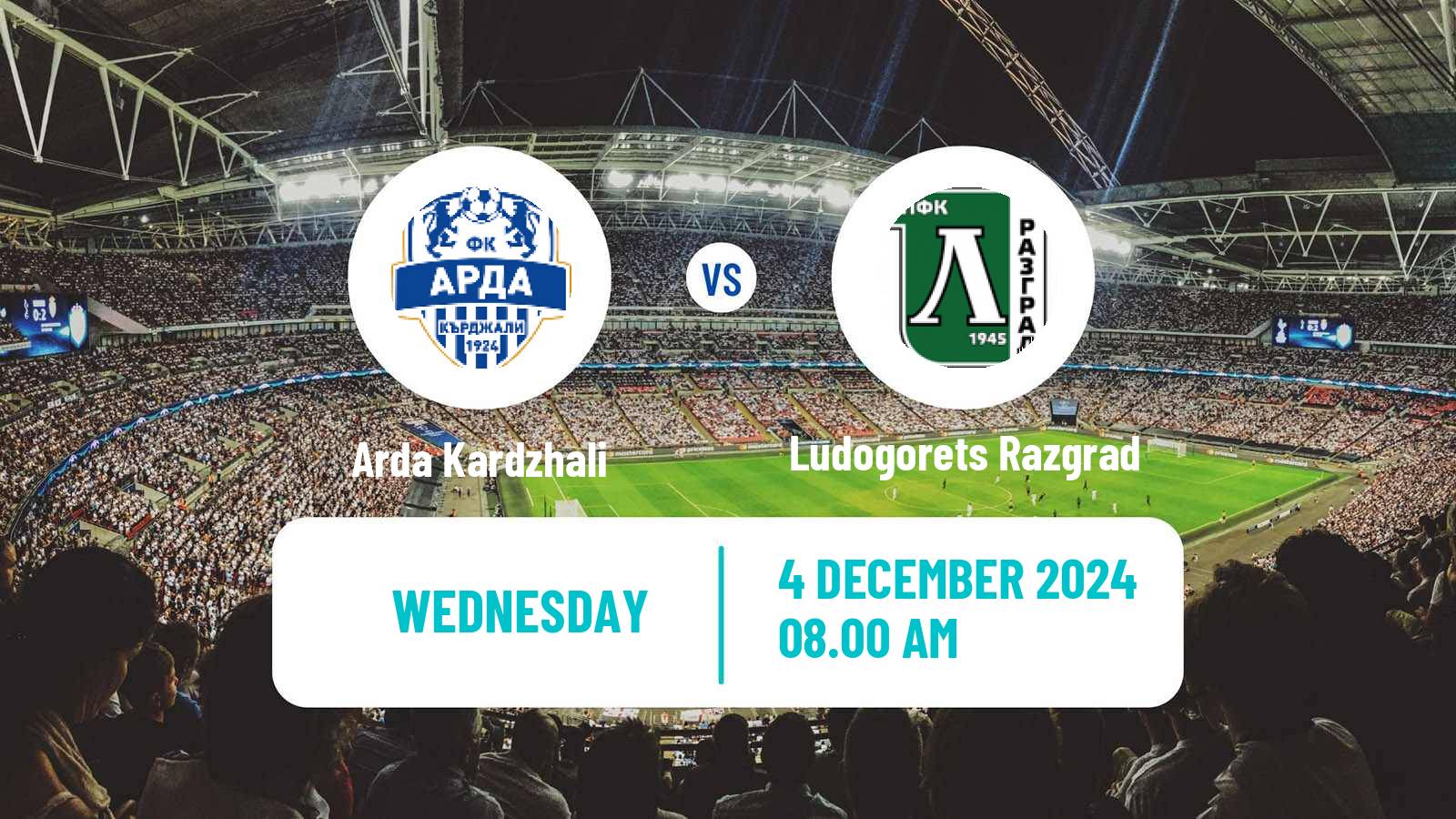 Soccer Bulgarian Parva Liga Arda Kardzhali - Ludogorets Razgrad