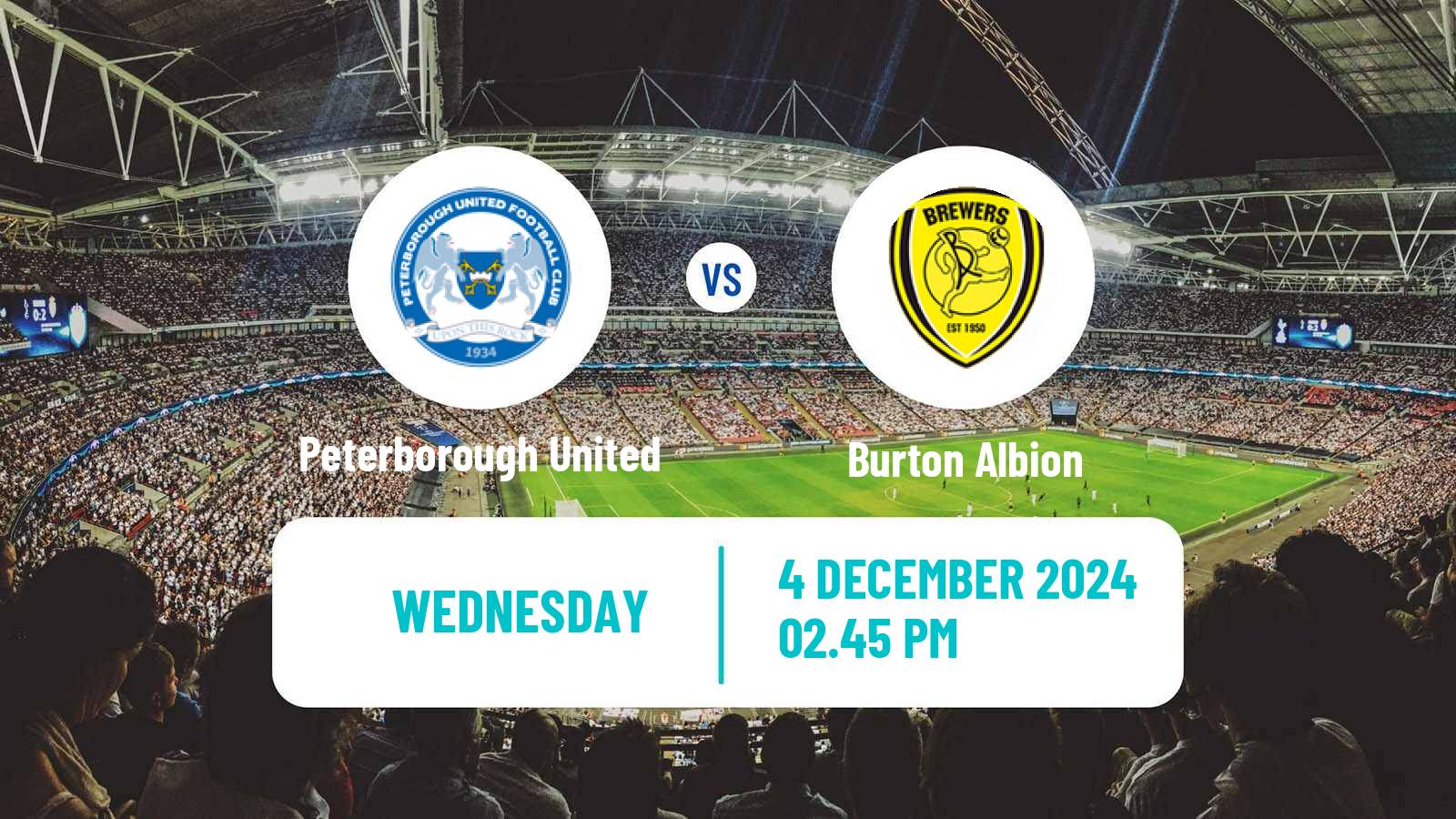 Soccer English League One Peterborough United - Burton Albion