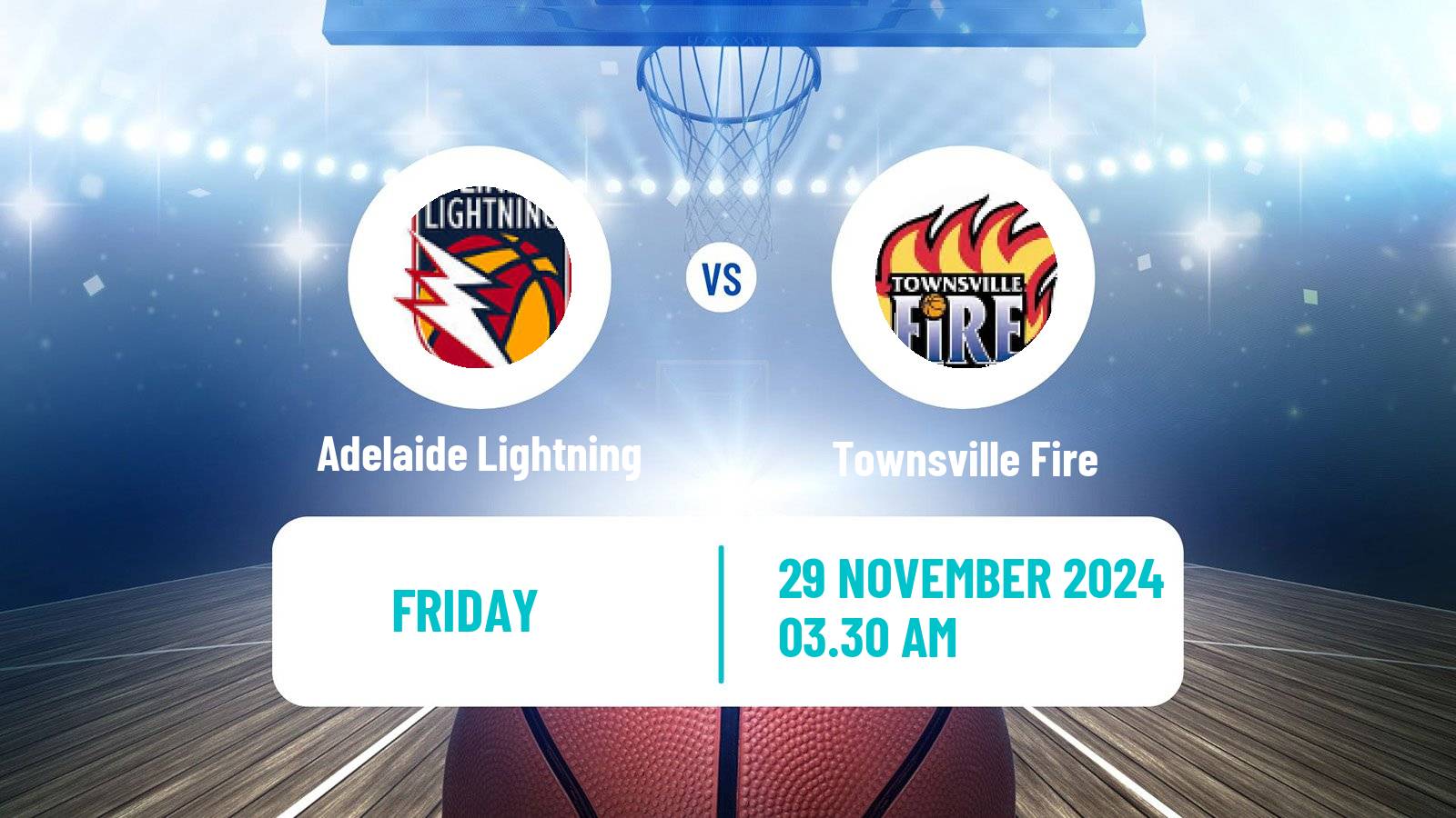 Basketball Australian WNBL Adelaide Lightning - Townsville Fire