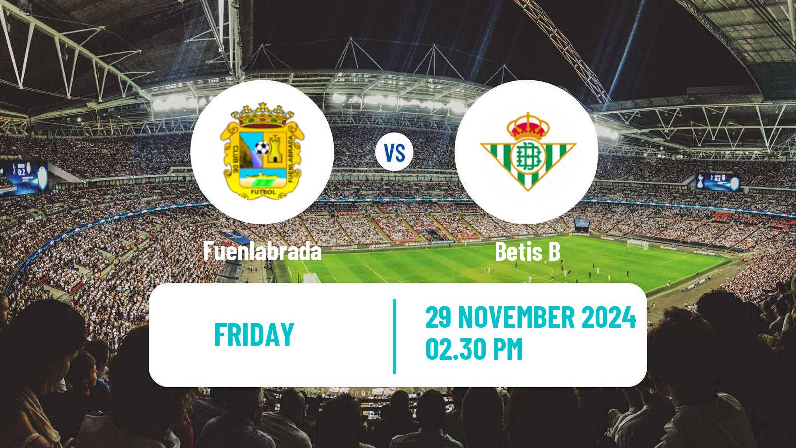 Soccer Spanish Primera RFEF Group 2 Fuenlabrada - Betis B