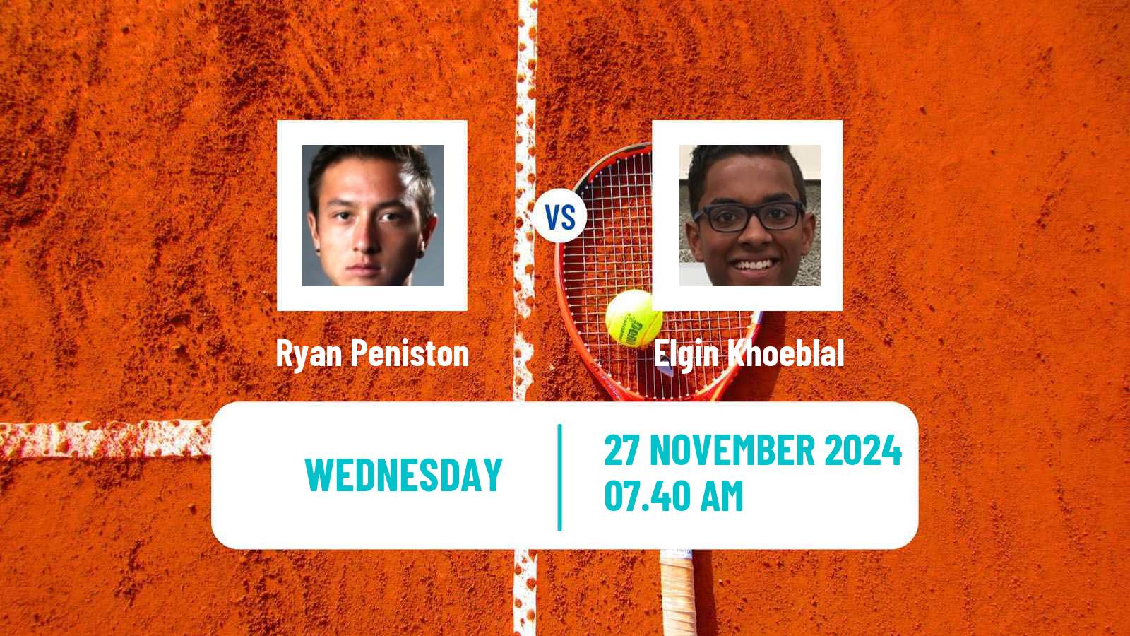 Tennis ITF M25 Monastir 4 Men Ryan Peniston - Elgin Khoeblal