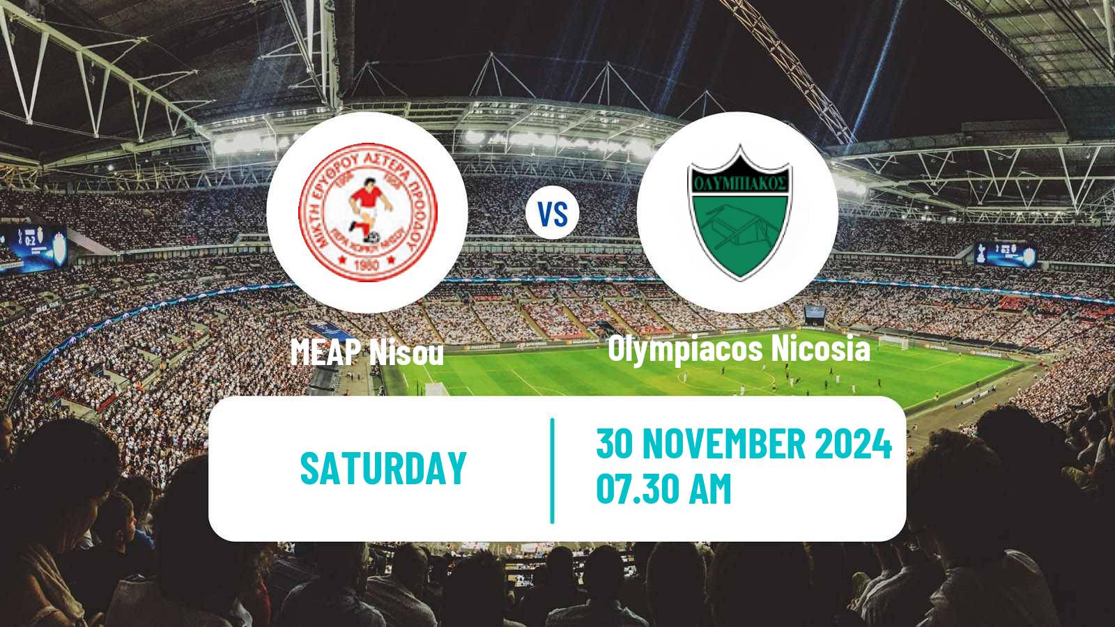 Soccer Cypriot Division 2 MEAP Nisou - Olympiacos Nicosia