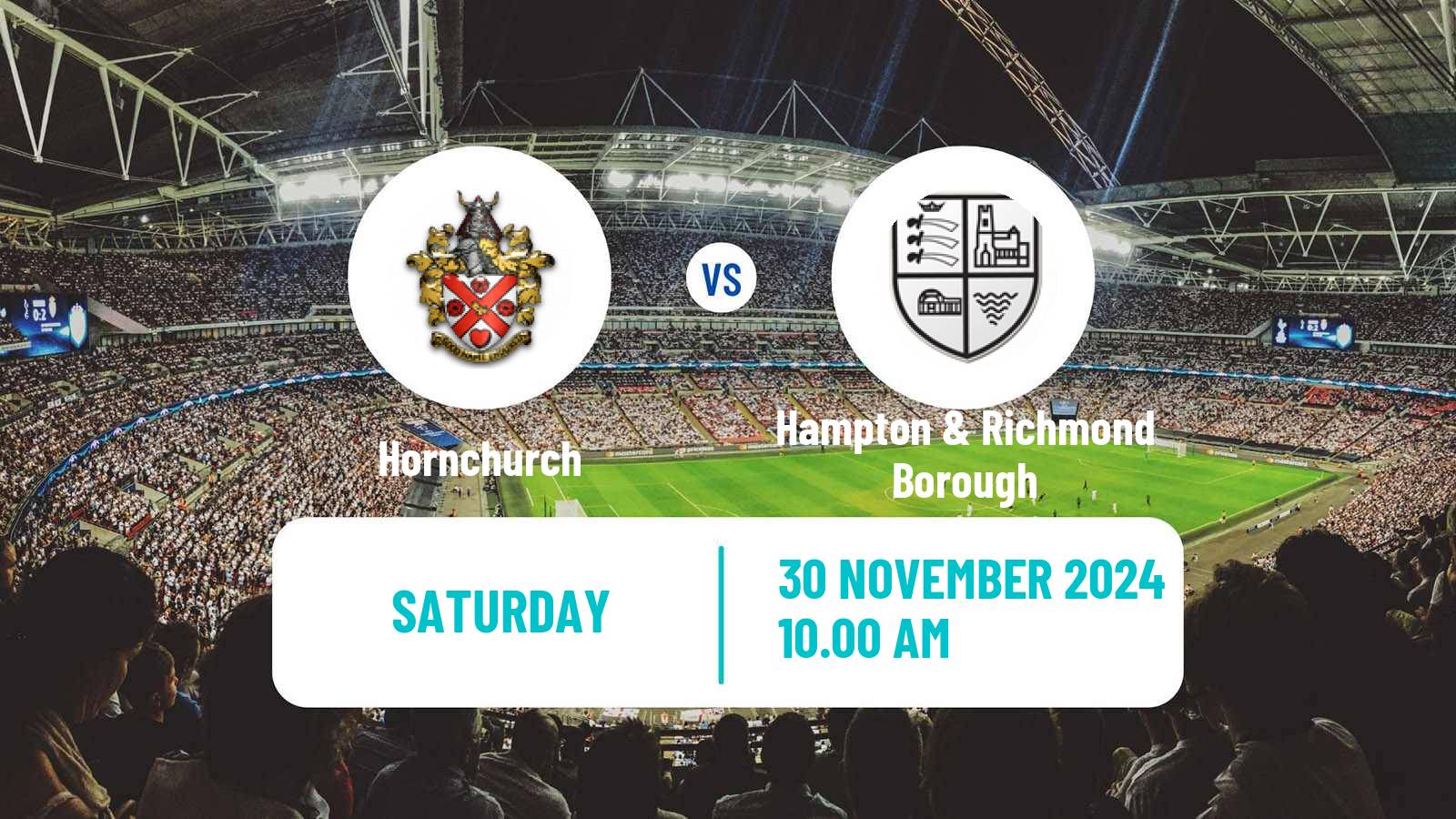 Soccer English National League South Hornchurch - Hampton & Richmond Borough