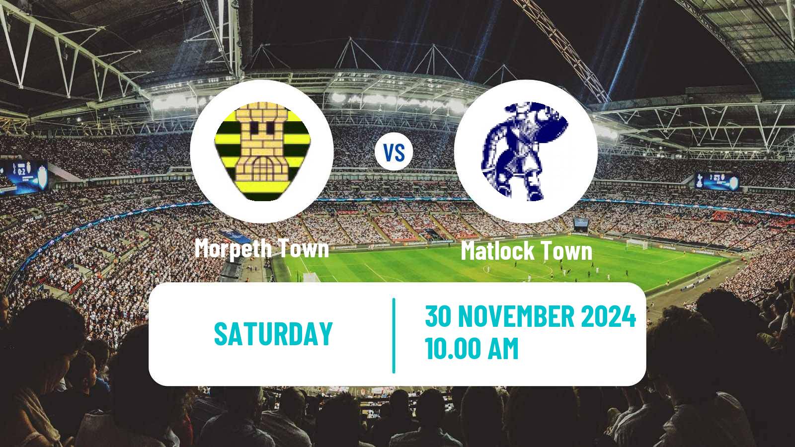 Soccer English NPL Premier Division Morpeth Town - Matlock Town