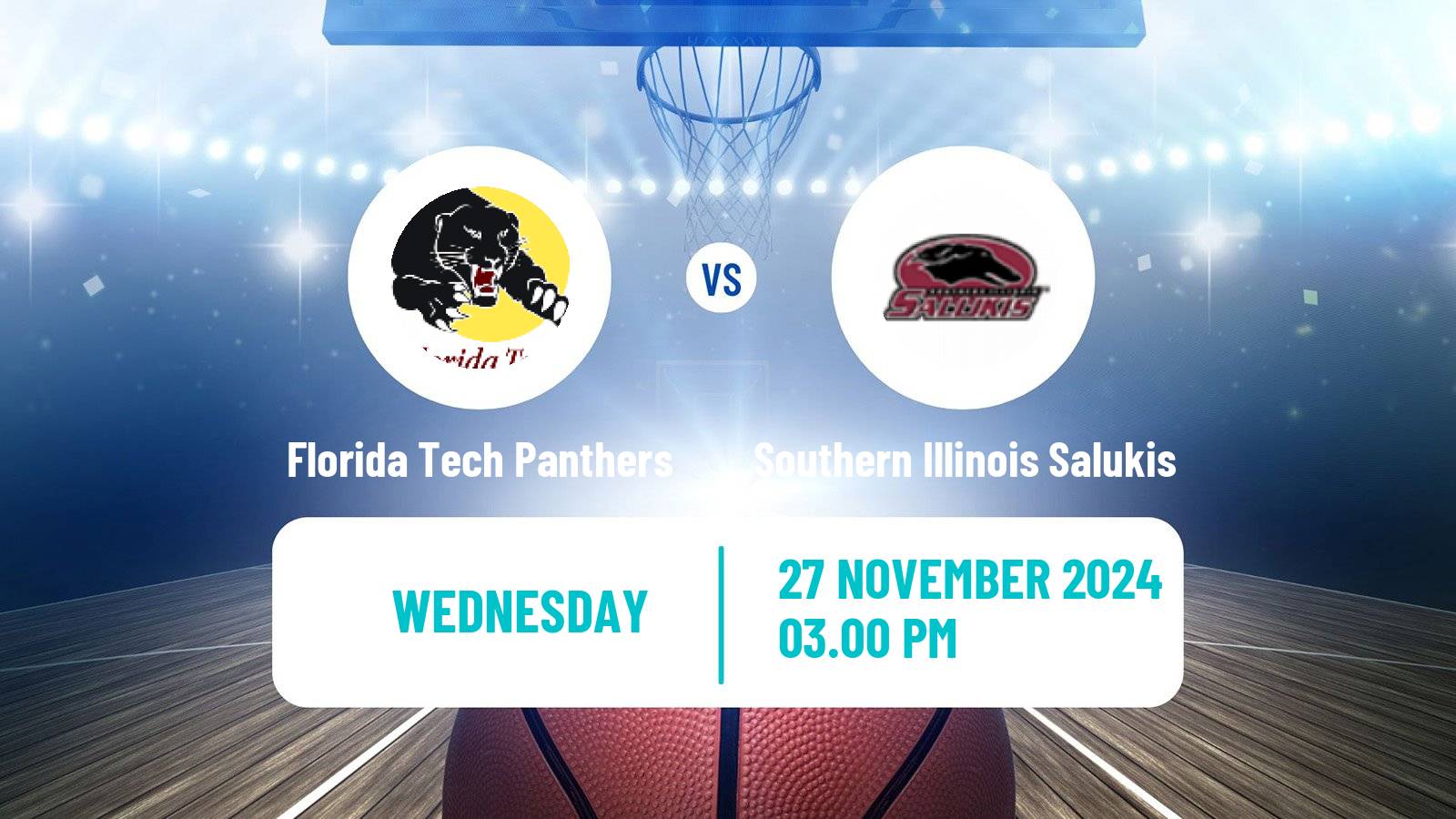 Basketball NCAA College Basketball Florida Tech Panthers - Southern Illinois Salukis