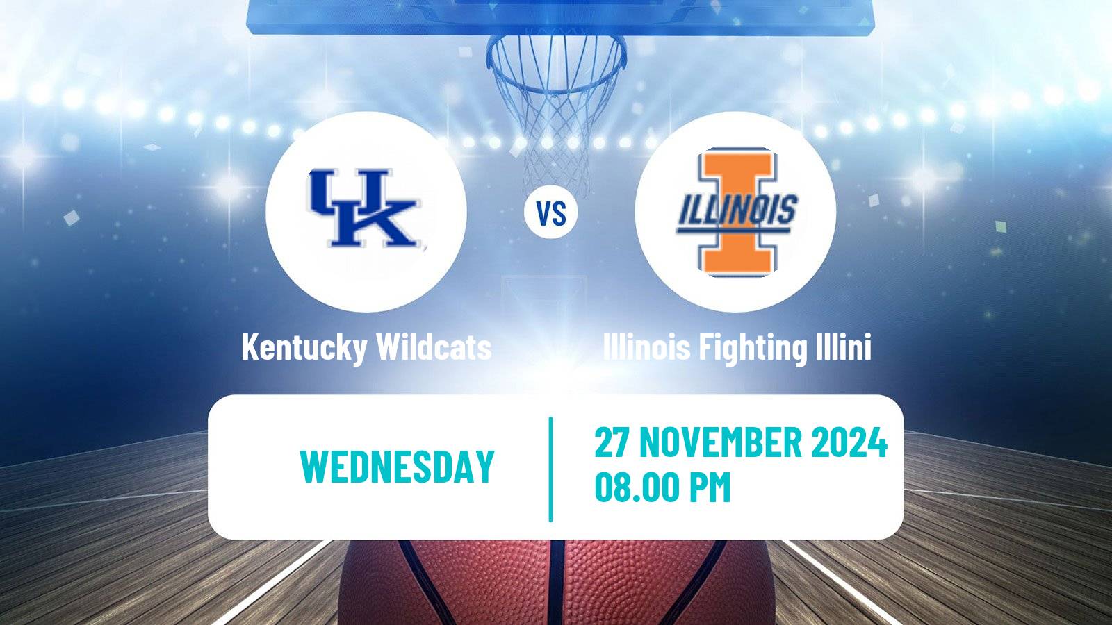 Basketball NCAA College Basketball Women Kentucky Wildcats - Illinois Fighting Illini