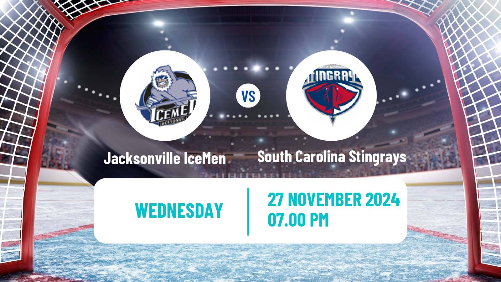 Hockey ECHL Jacksonville IceMen - South Carolina Stingrays