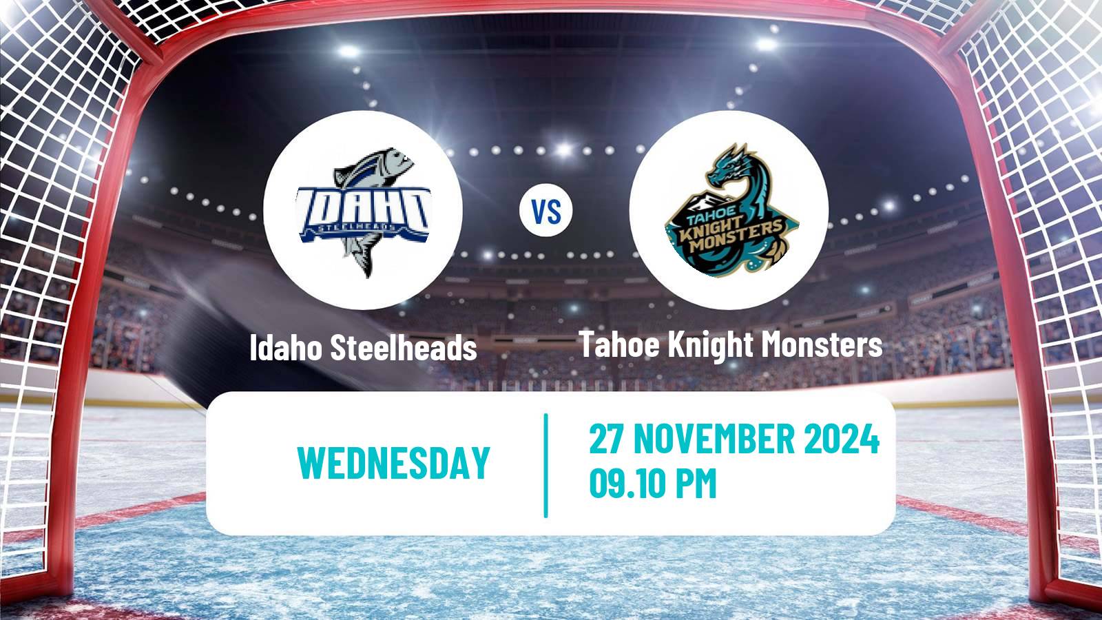 Hockey ECHL Idaho Steelheads - Tahoe Knight Monsters