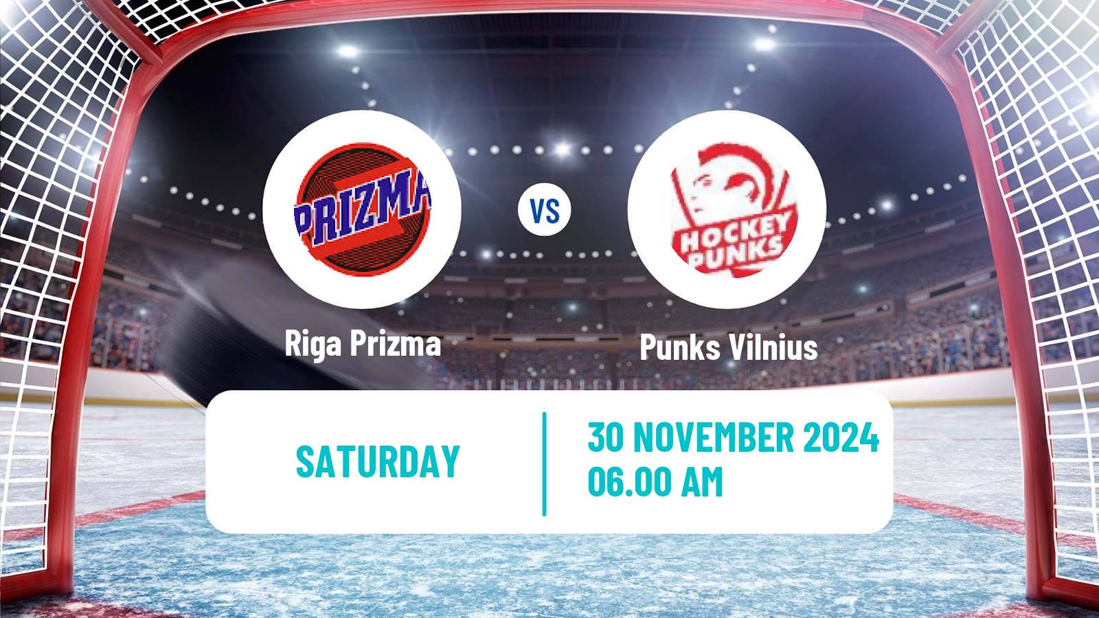 Hockey Latvian Hokeja Liga Riga Prizma - Punks Vilnius