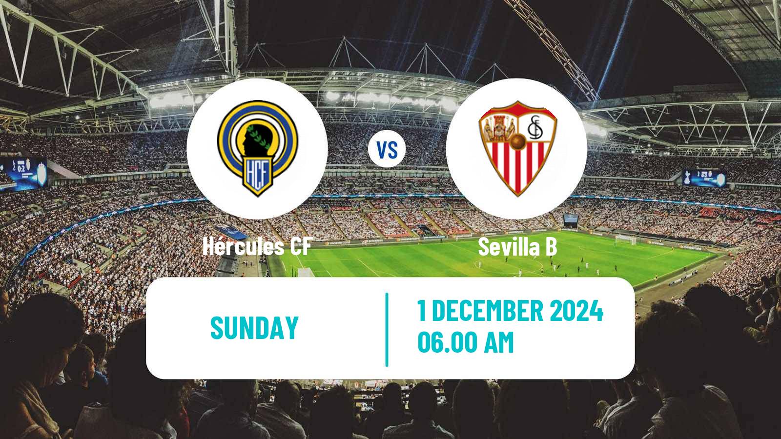 Soccer Spanish Primera RFEF Group 2 Hércules - Sevilla B